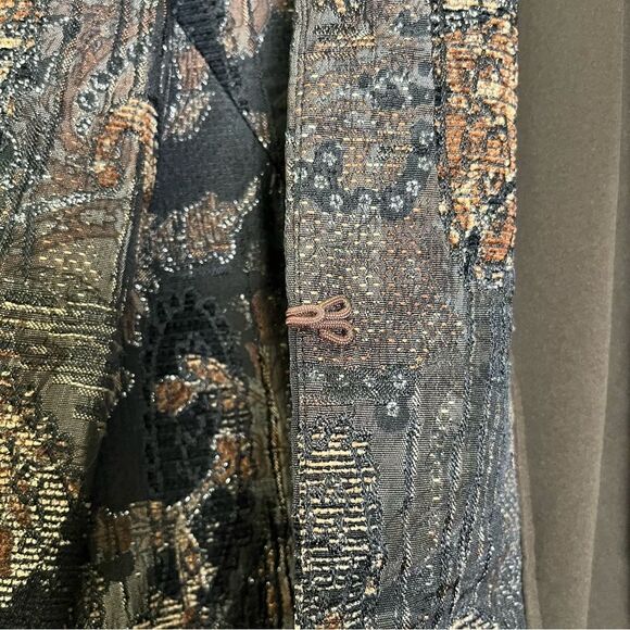 Chico’s Stunning Jewel Shireen Jacket 7/8 Sleeve Bejeweled Shimmery 1 Medium / 8 - Picture 4 of 10